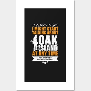 Oak Island metal detecting t-shirt Posters and Art